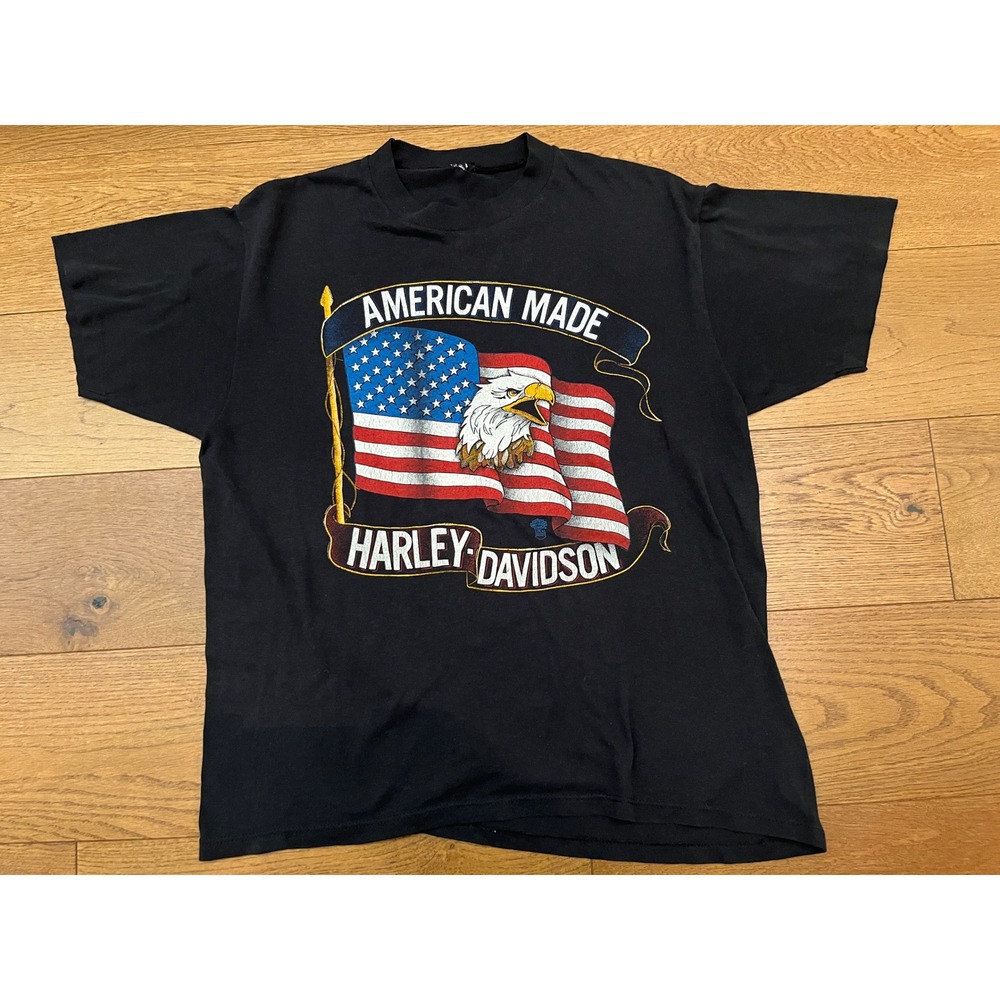 Rare Vintage 80s Harley-Davidson Single Stitch Eagle Tee